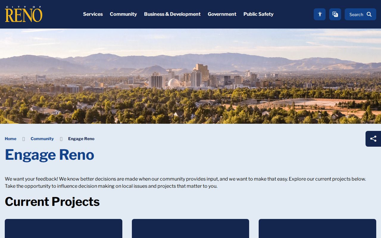 Nevada neighbors finding Reno Neighborhood Advisory Board and engagement information